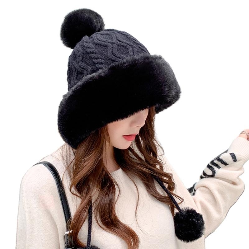 Chapeau tricoté avec câble en  - Trapper Hat Ear Flap avis et prix