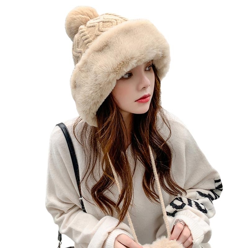 Chapeau tricoté avec câble en  - Trapper Hat Ear Flap avis et prix