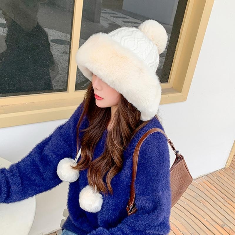 Chapeau tricoté avec câble en  - Trapper Hat Ear Flap avis et prix