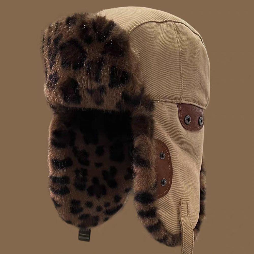 Chapeau d'hiver à imprimé léop - Trapper Hat Ear Flap avis et prix