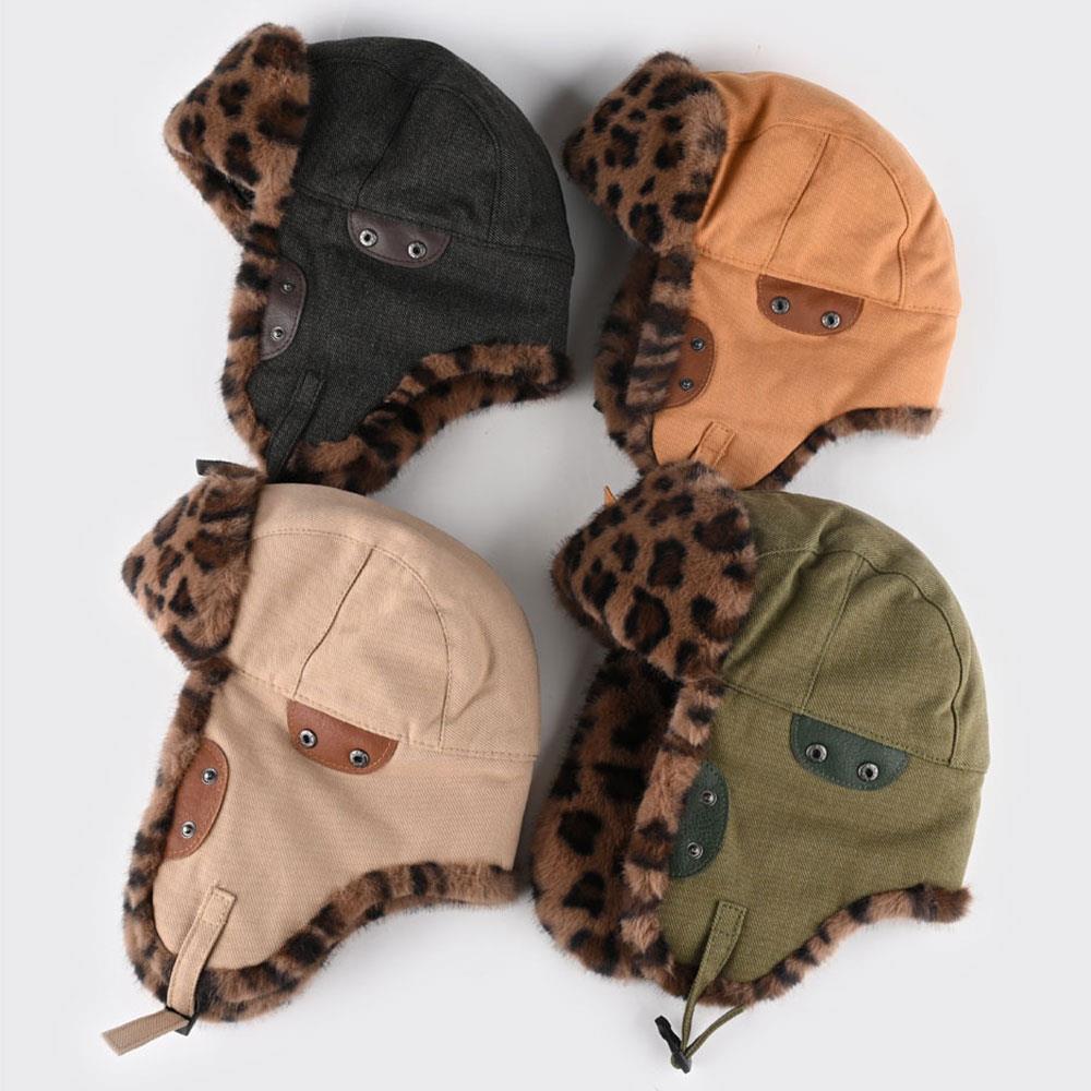 Chapeau d'hiver à imprimé léop - Trapper Hat Ear Flap avis et prix