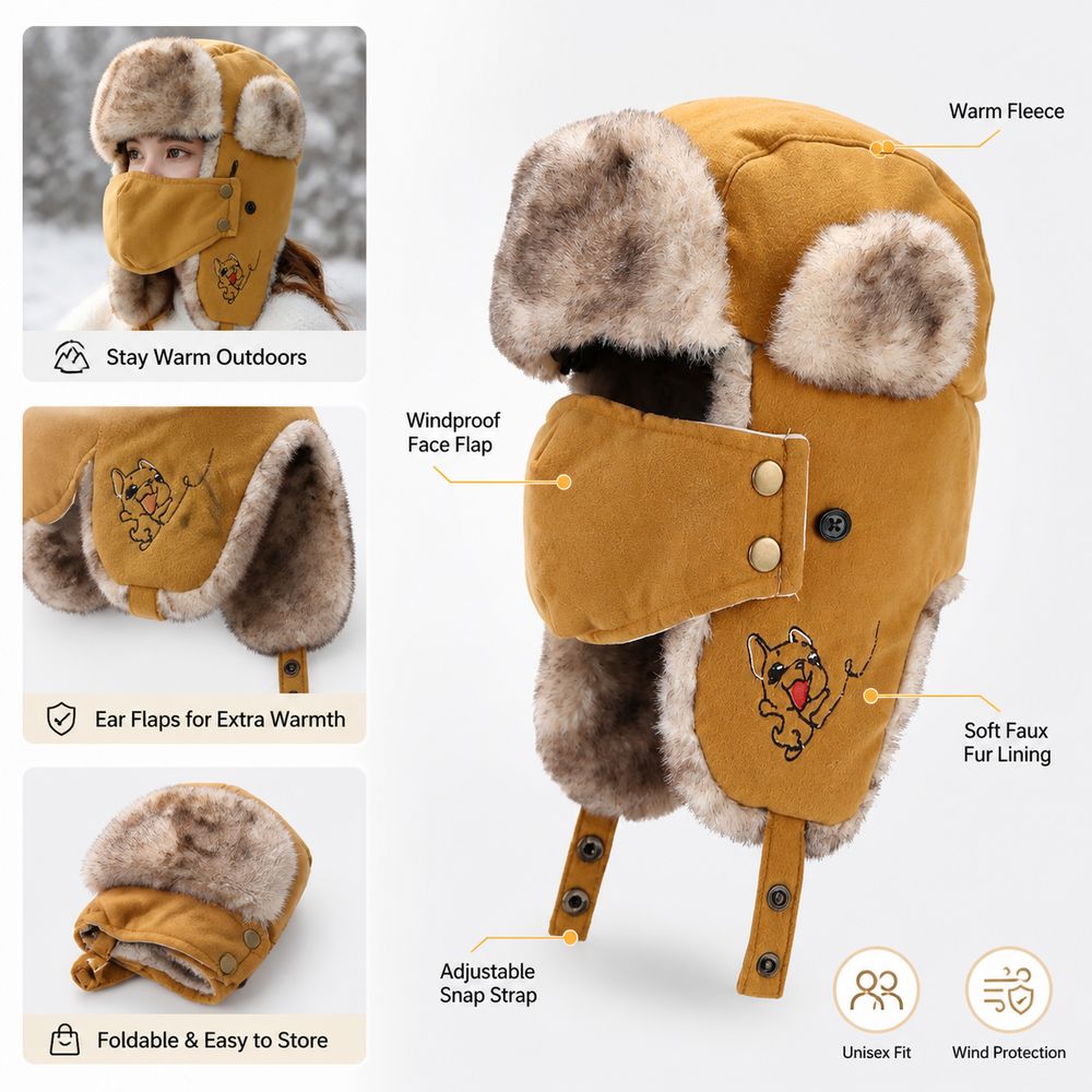 Nouveau chapeau de trappeur av - Trapper Hat Ear Flap avis et prix