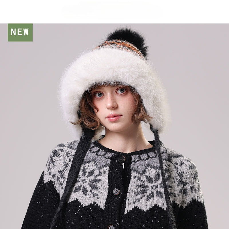 Bonnet tricoté doux pour femme - Trapper Hat Ear Flap avis et prix
