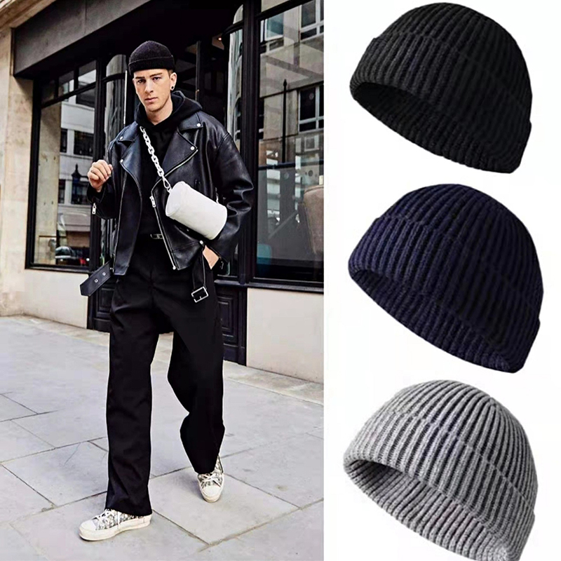 Bonnets en laine unisexes chau - Beanie Cuffed Knit avis et prix